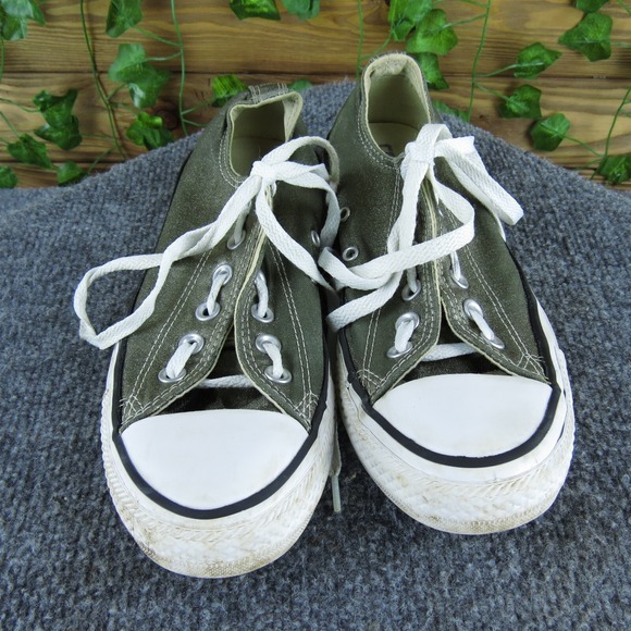 Converse Women‎ All Star Low Top Sneaker Pewter Textile Sz 7.5 Medium  Used 2025 - Picture 2 of 7